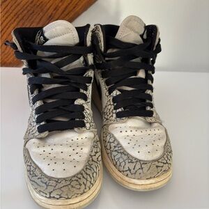 Jordan Sneakers with Black and White Pattern